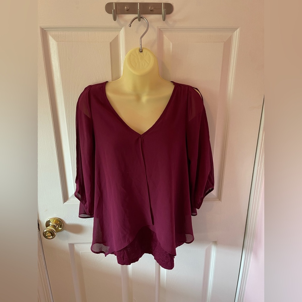 A. Byer Cold Shoulder blouse